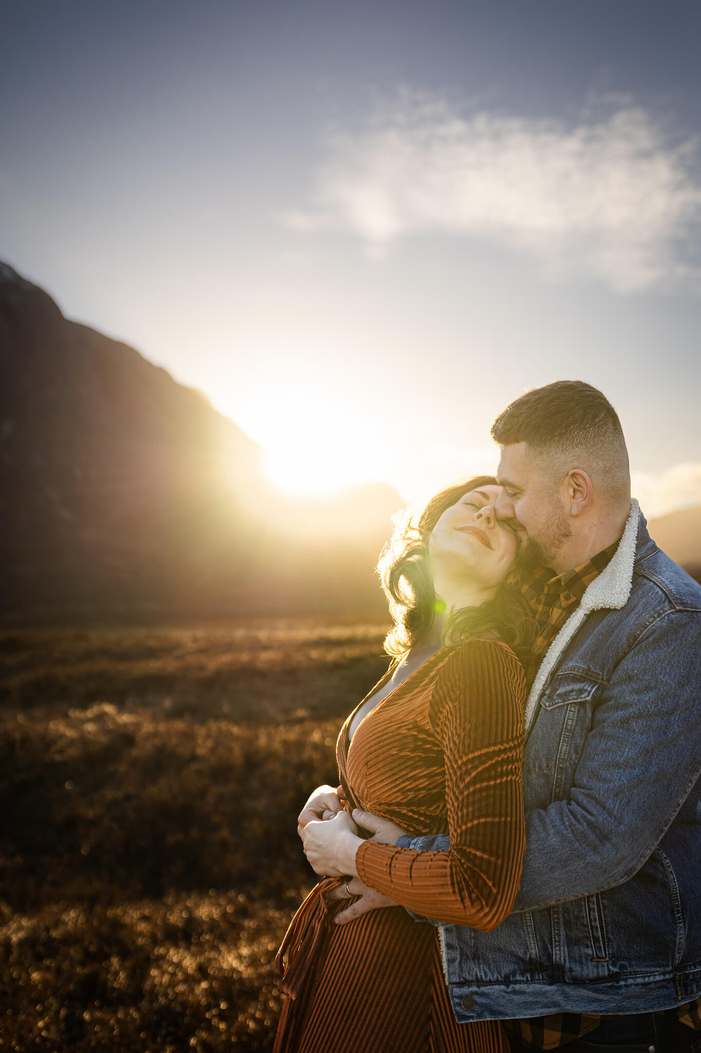 romantic couple photoshoot at Glencoe, Scotland