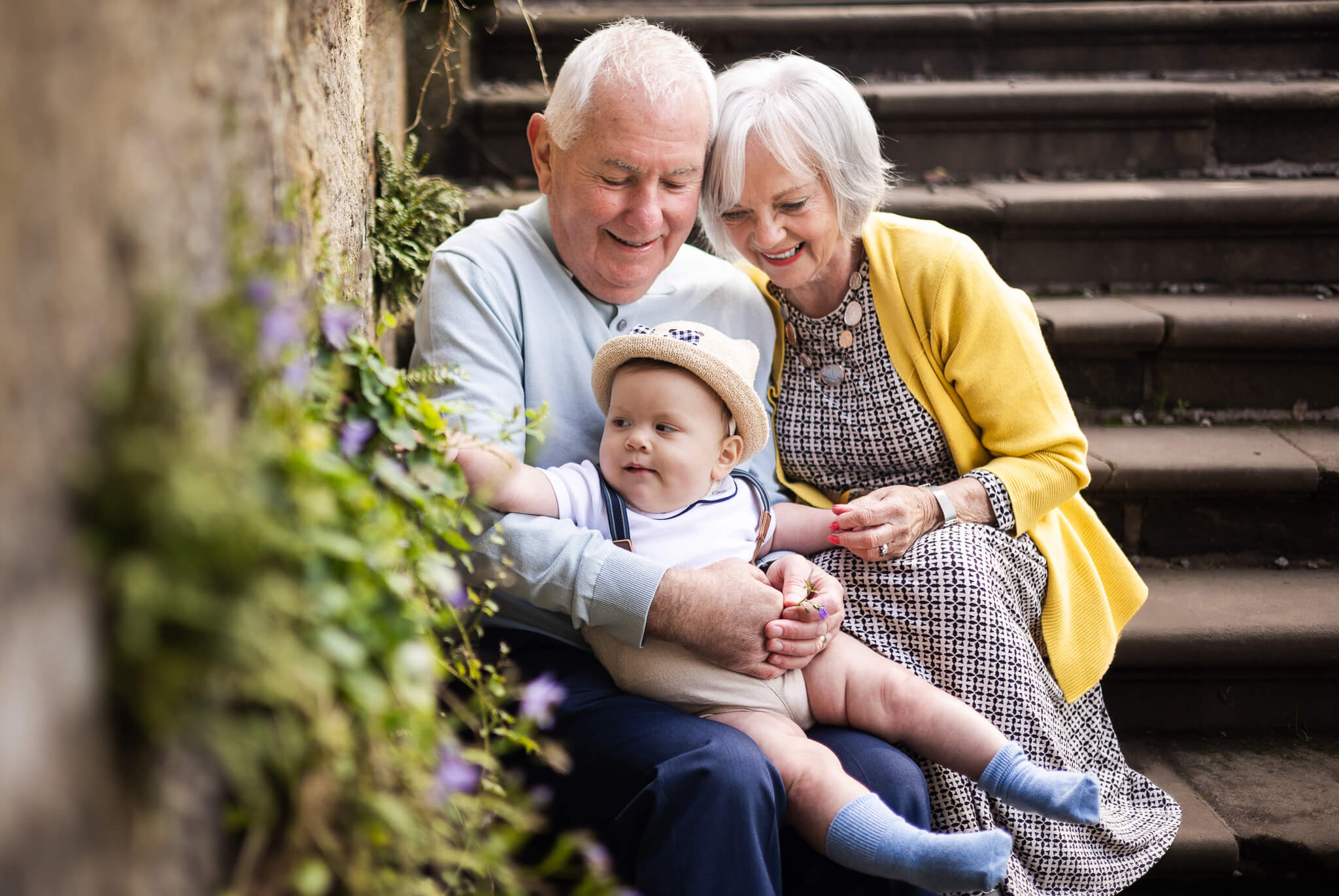 Family photography with grandparents Glasgow, Pollok Country Park