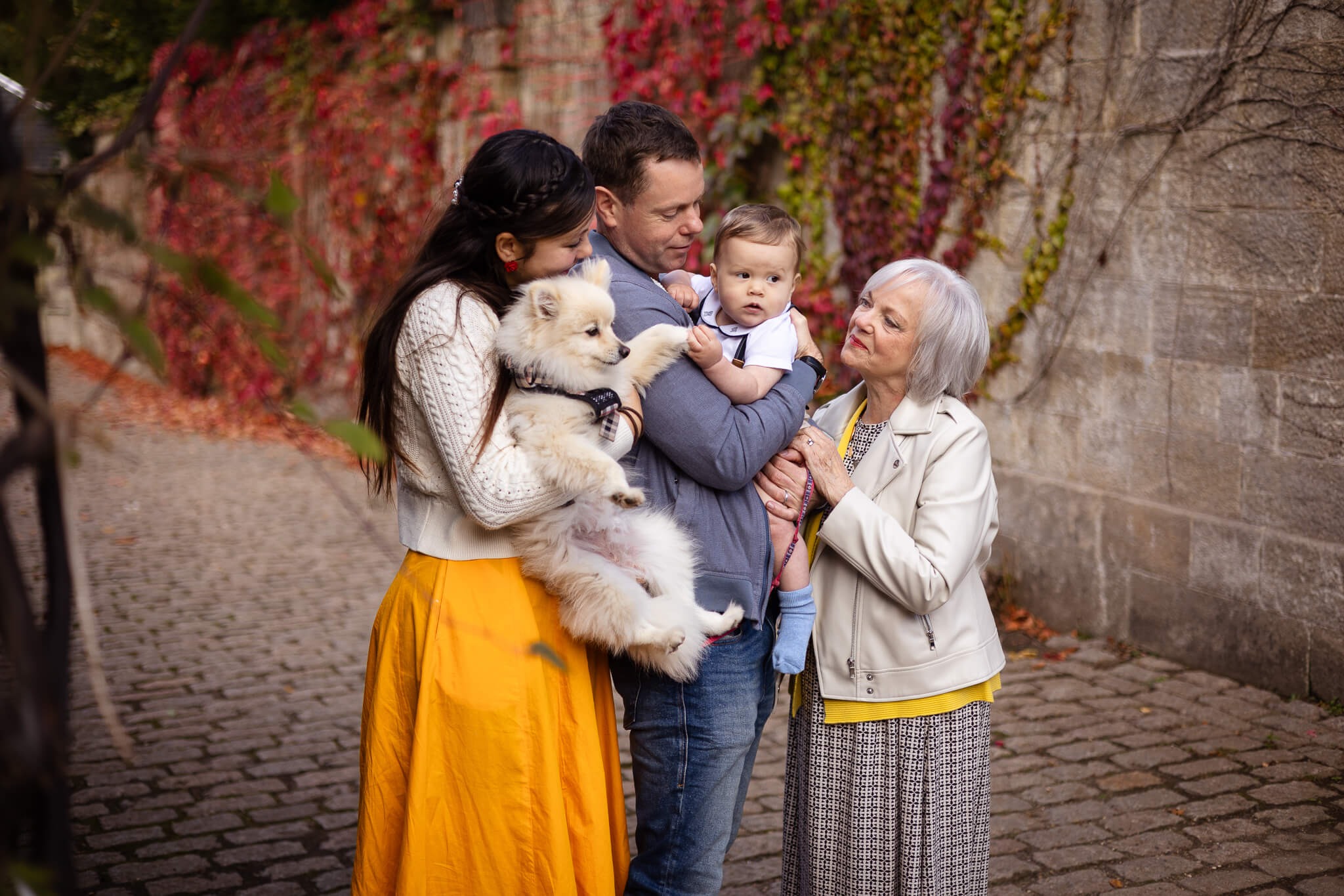 Family Photoshoot with Grandparents, Glasgow, Pollok Country Park