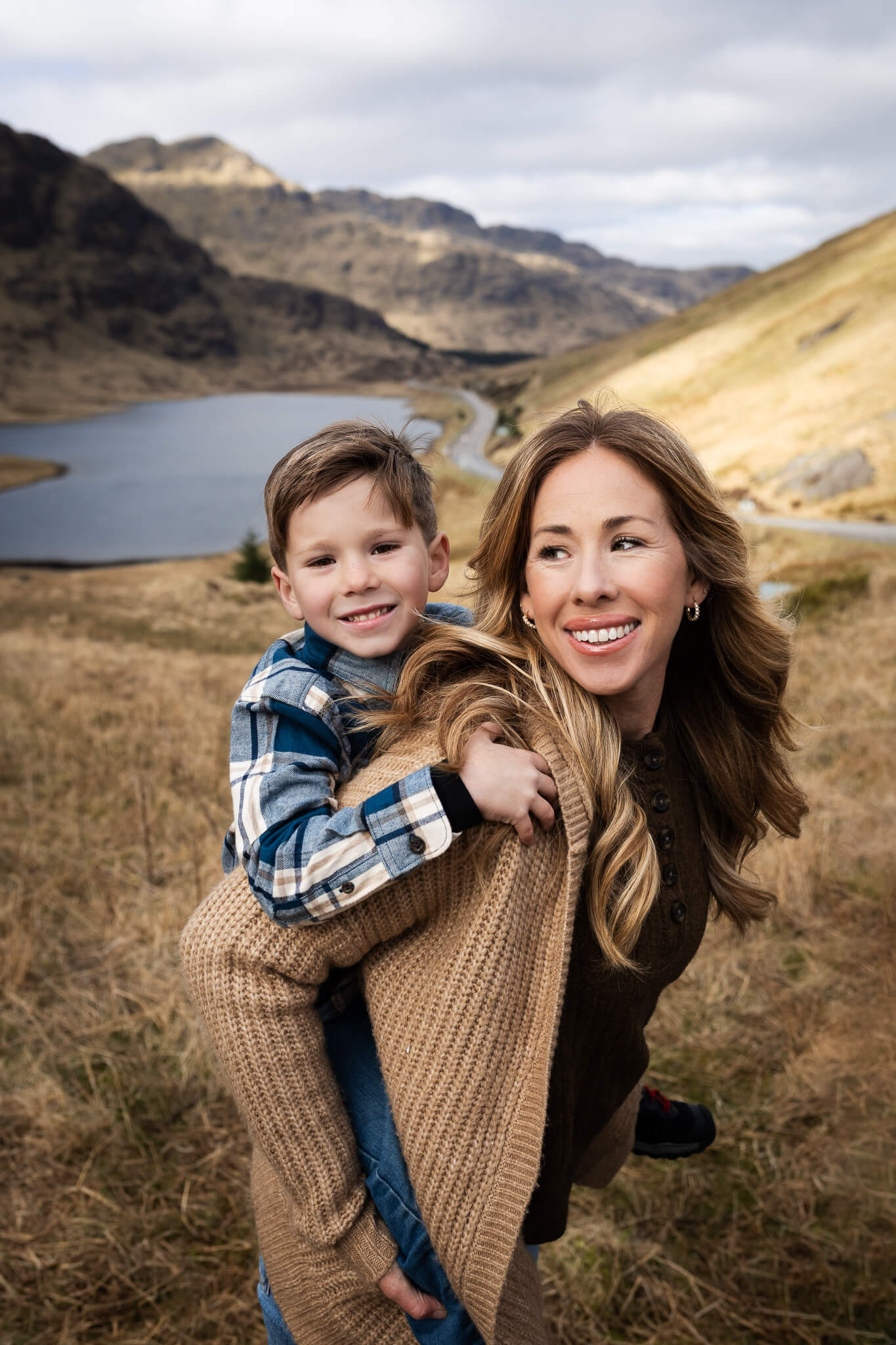 vacation family photography at Rest and be Thankful Scotland