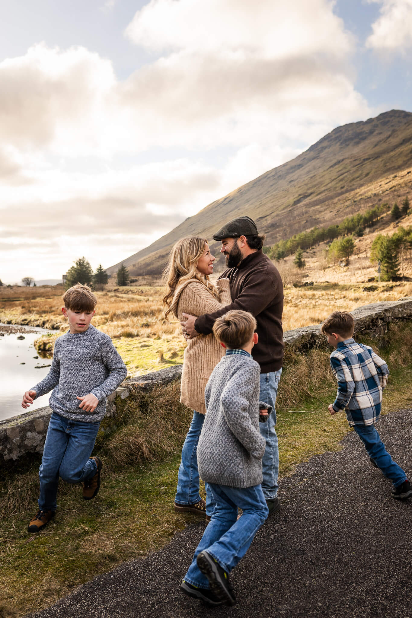 vacation family photography at Rest and be Thankful Scotland