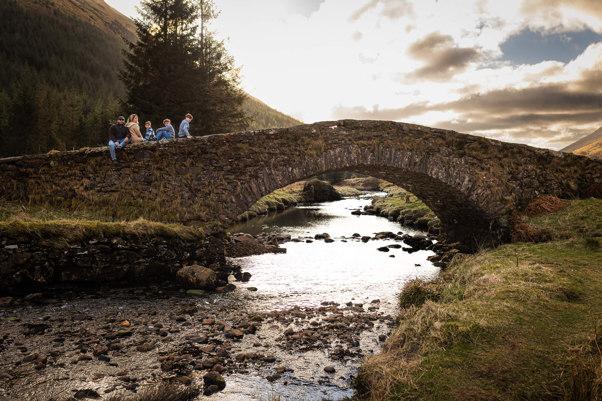 scenic vacation family photography at Rest and be Thankful Scotland