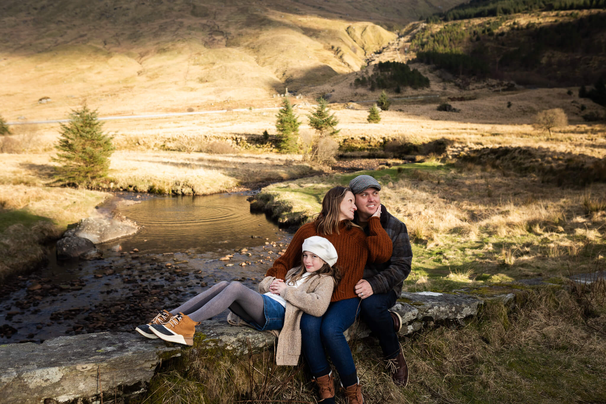 romantic vacation family photography at Rest and be Thankful Scotland