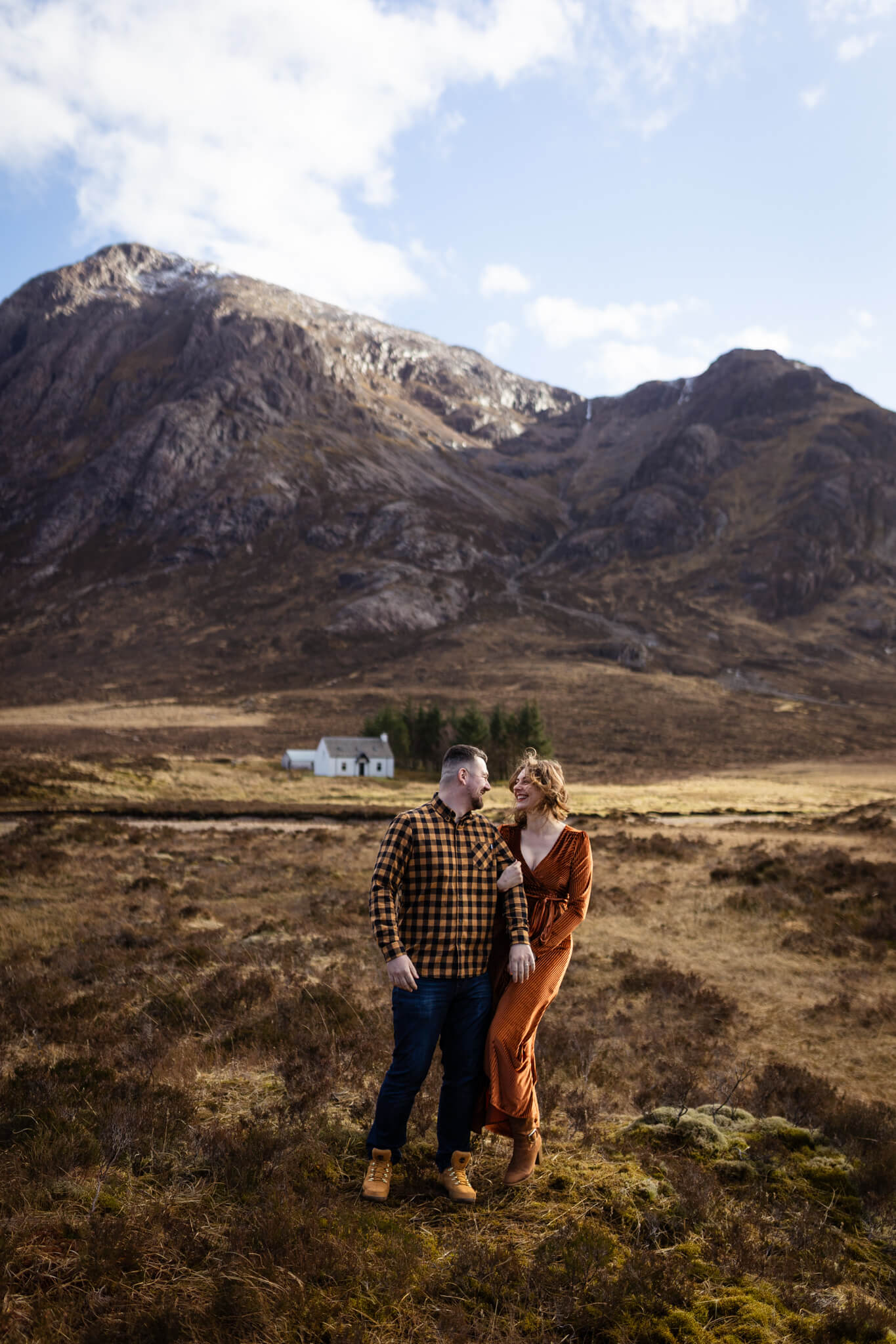 vacation couple photoshoot at Glencoe, Scotland
