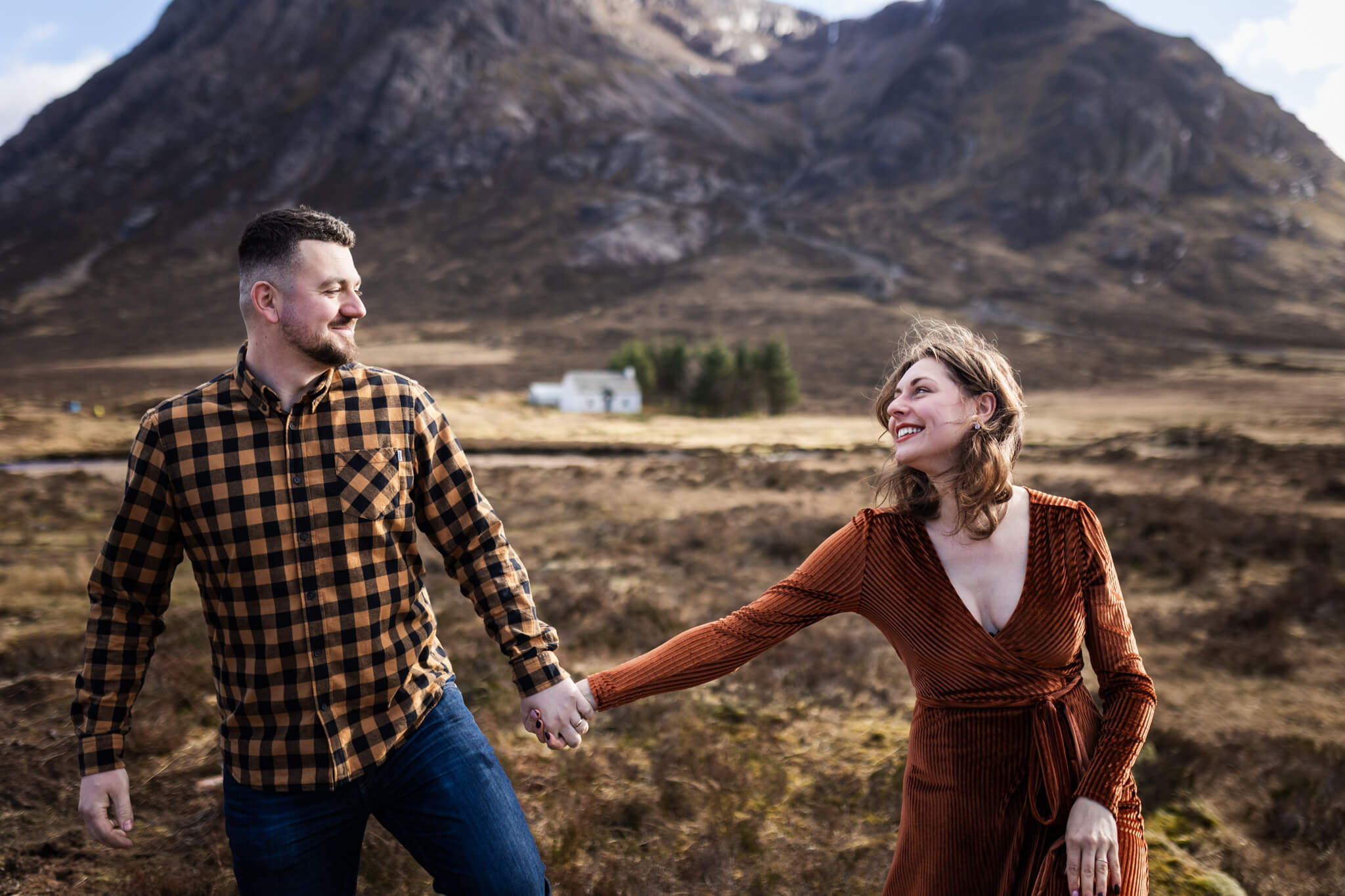 couple photoshoot at Glencoe, Scotland