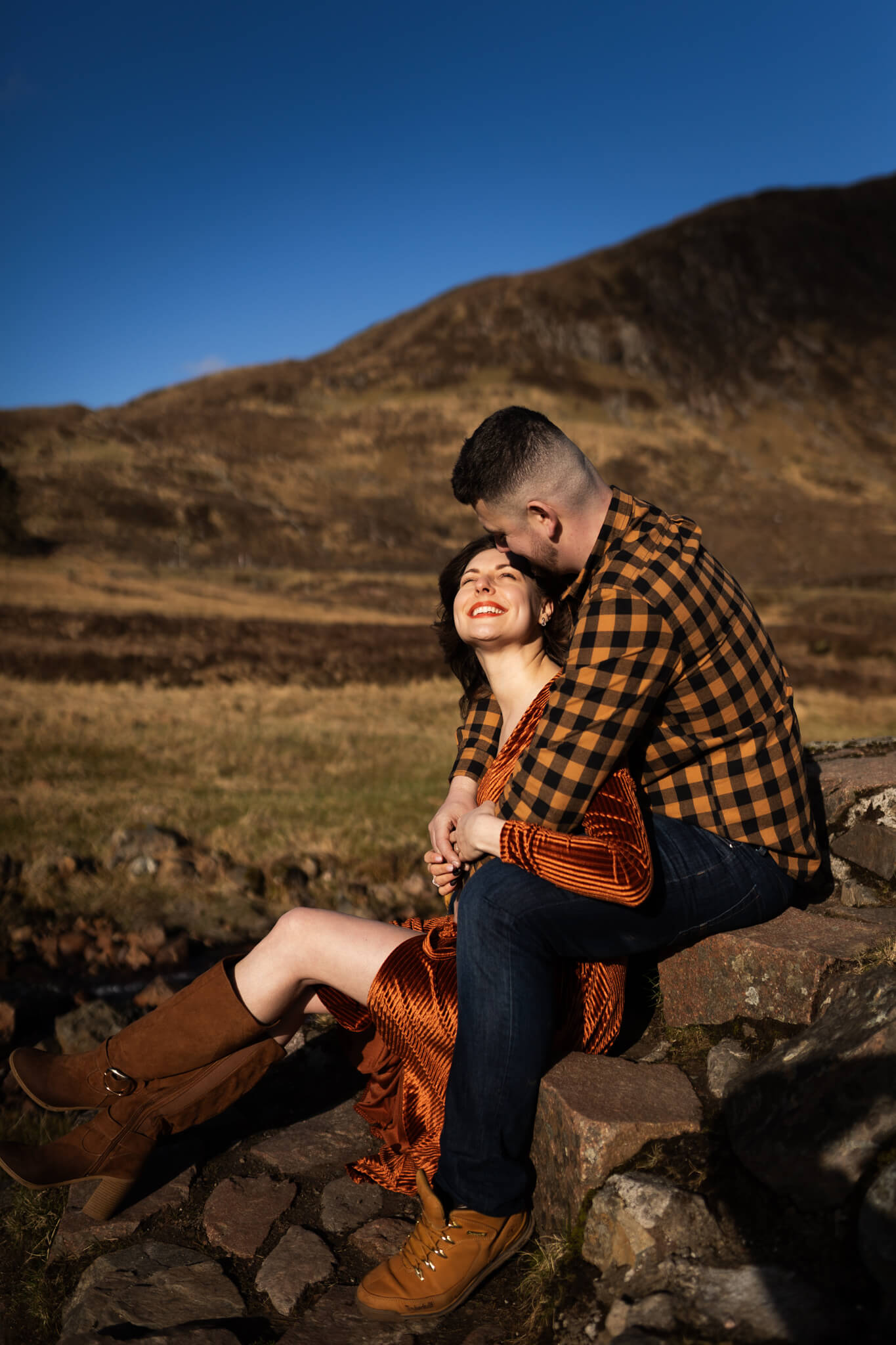 vacation couple photoshoot at Glencoe, Scotland