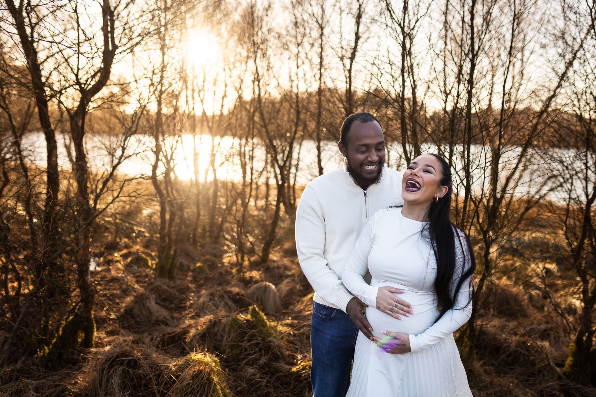 winter maternity photoshoot Glasgow