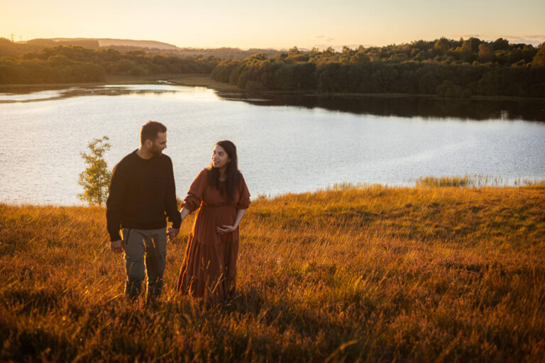 sunset maternity photography Glasgow